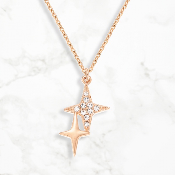 Crystal Flakes Star ネックレス ゴールド商品写真2