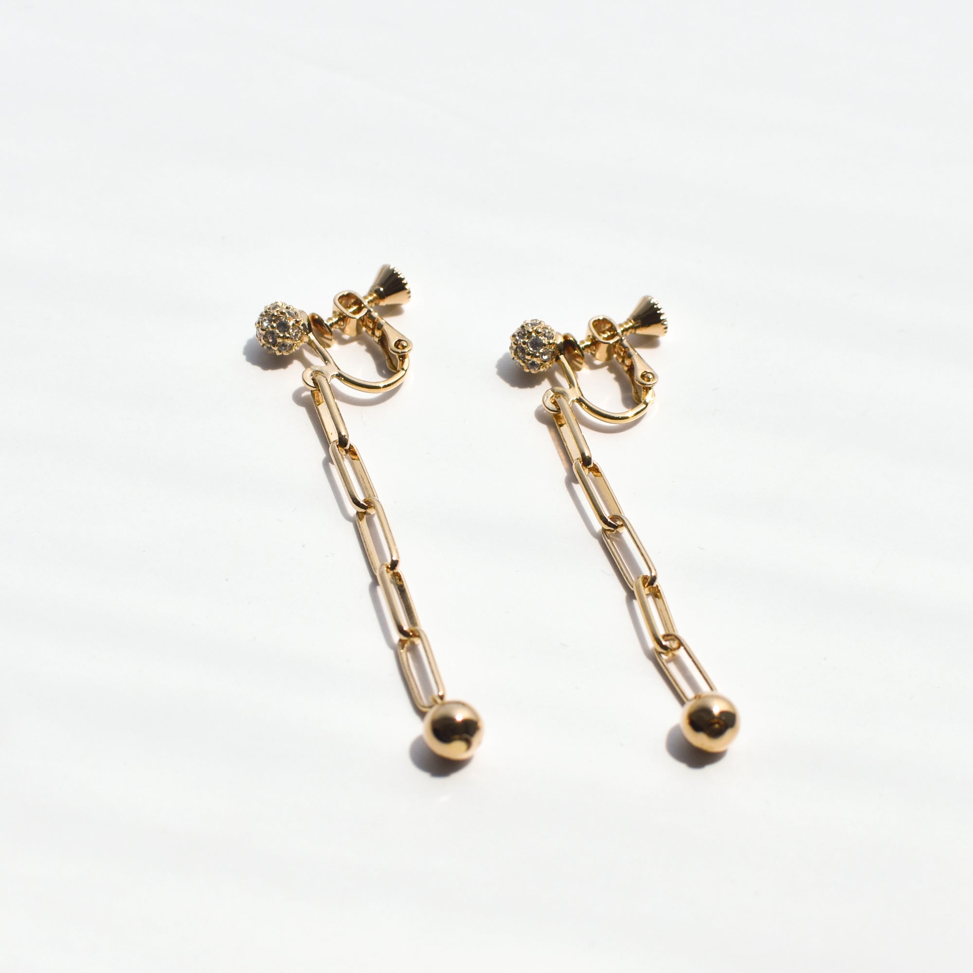 Liberté chain Clip Earrings