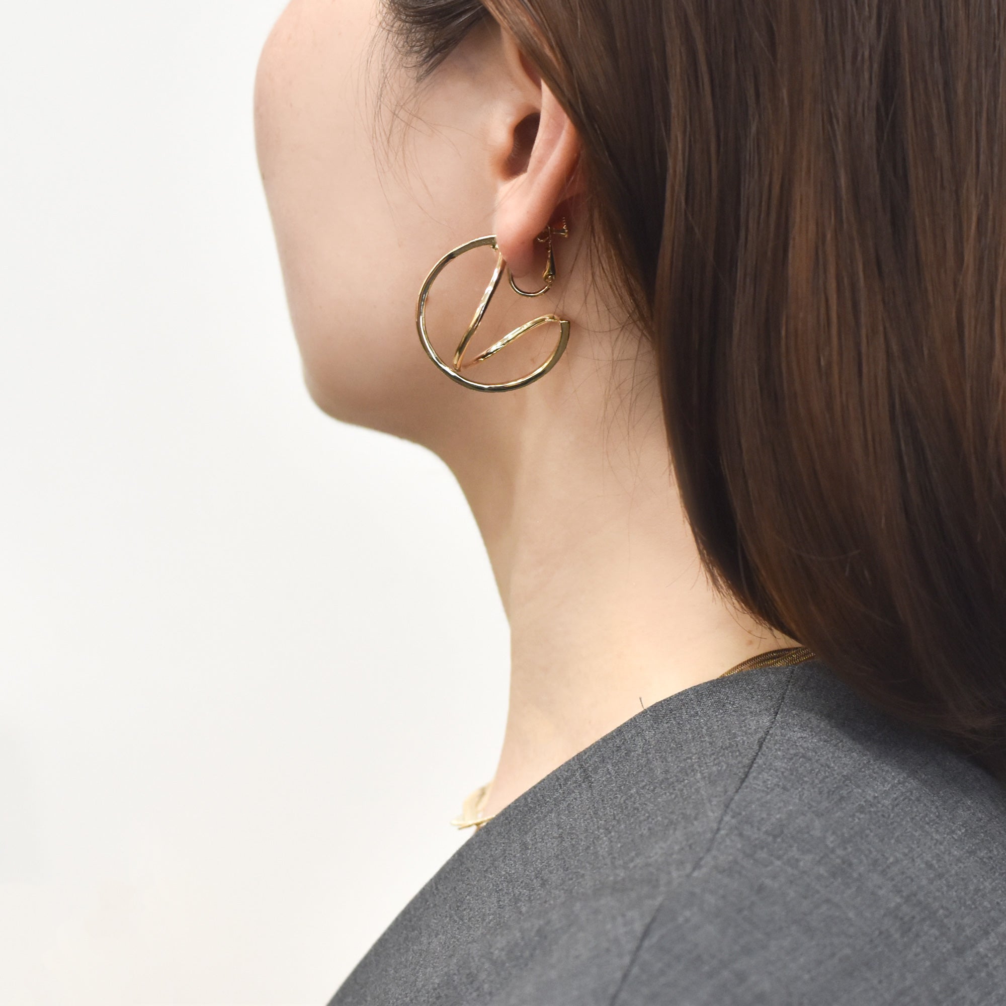 Liberté hoop Clip Earrings