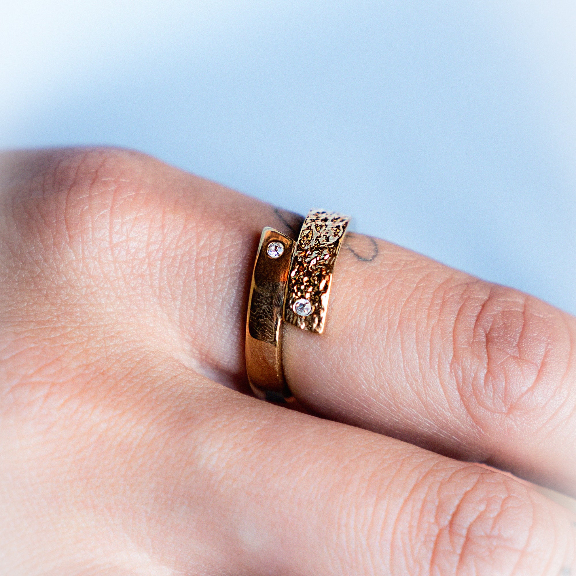 Sparkler Triangle Ring