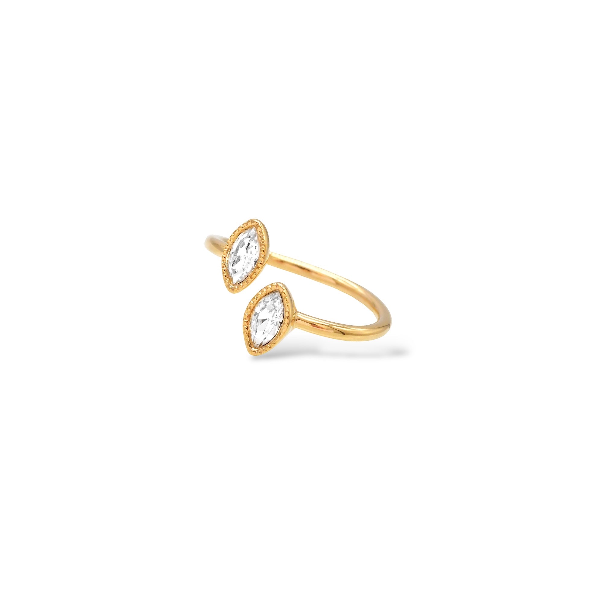 Sparkler Triangle Ring