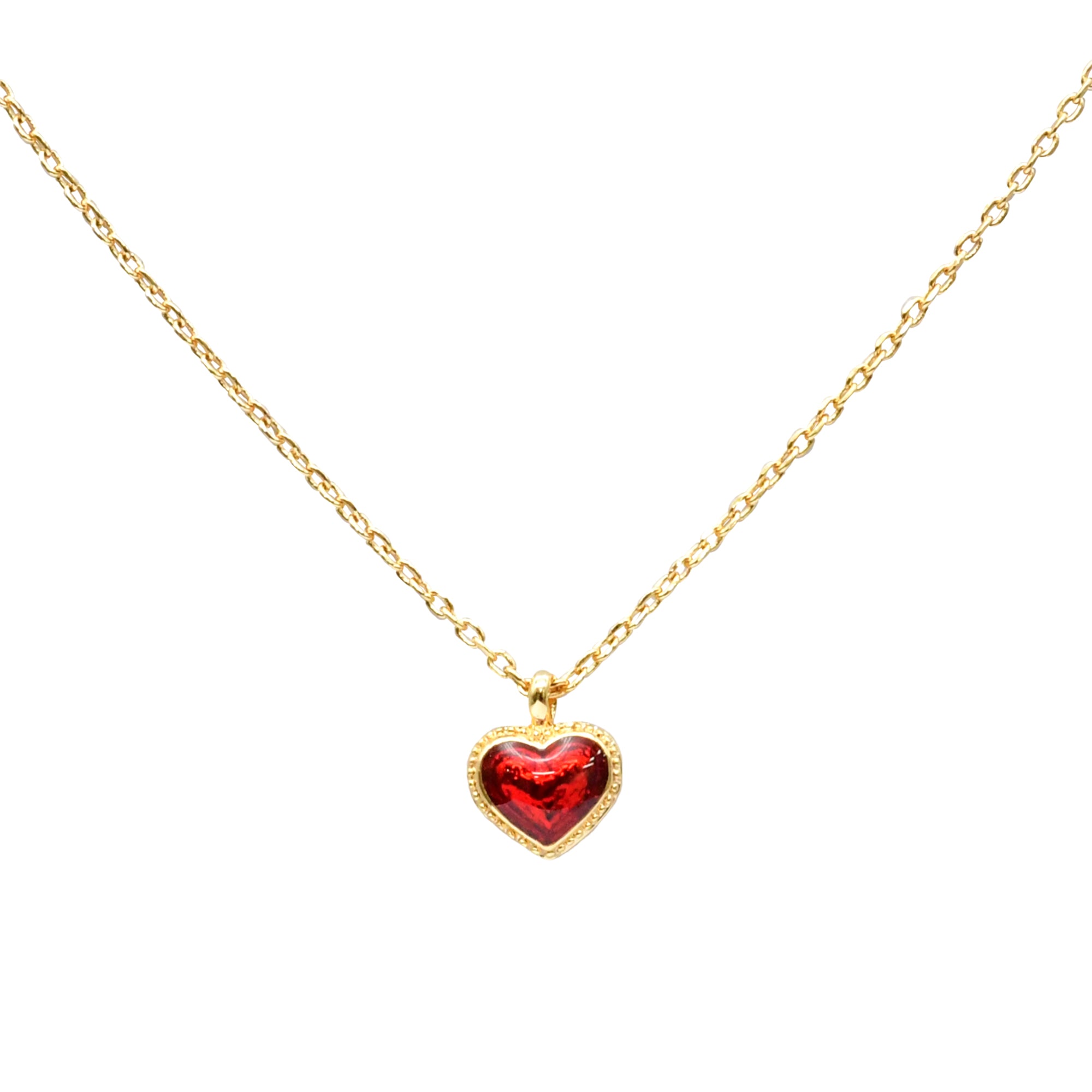 ポップハート レッド ネックレス