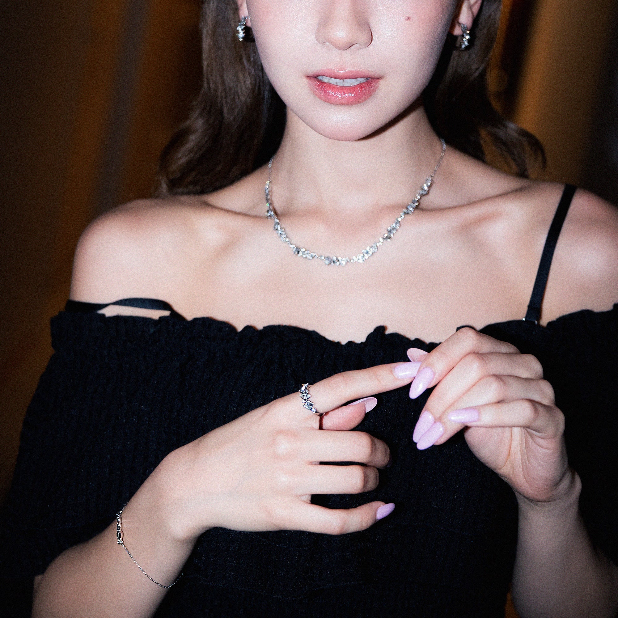 Sparkler Triangle Ring