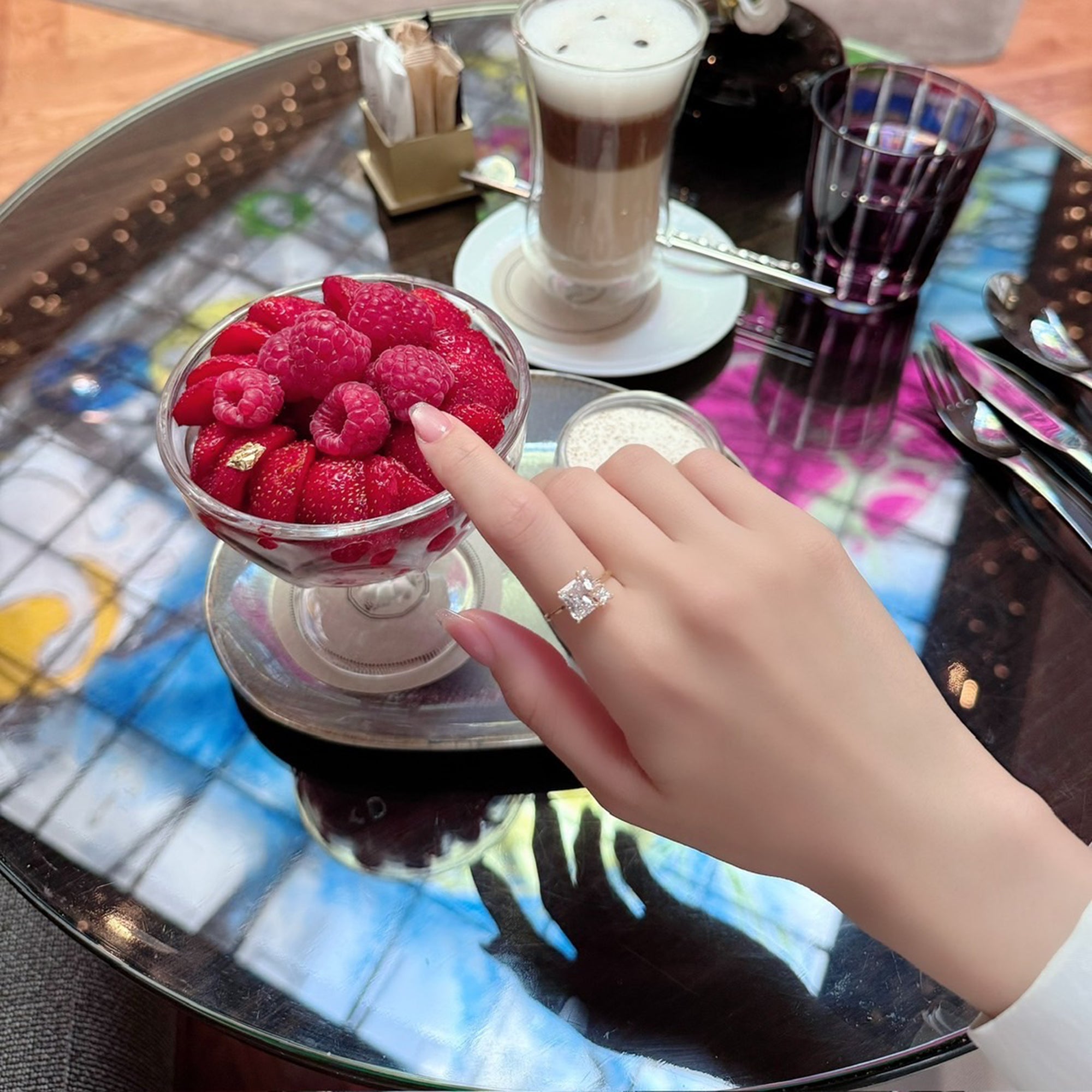 クリスタルプリズム リング