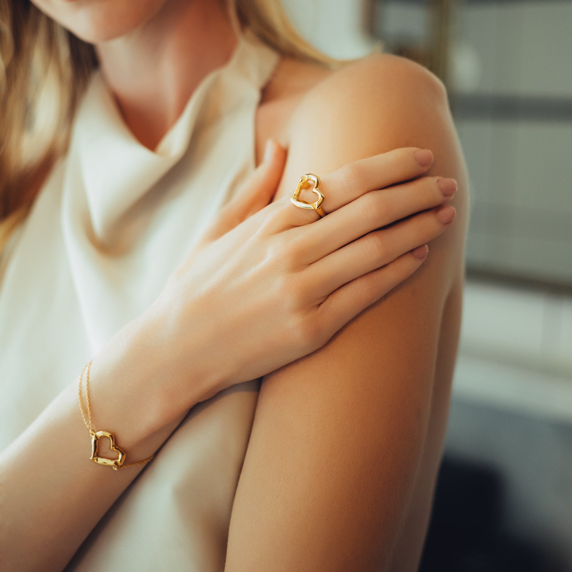 グリッティーハート ブレスレット