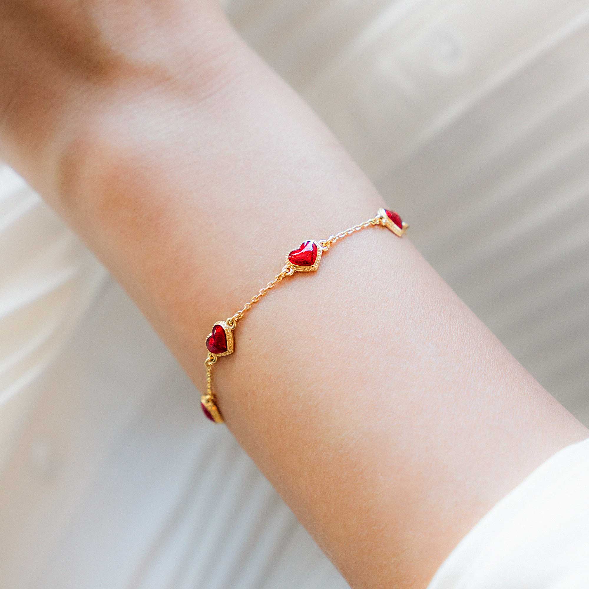 ポップハート レッド ブレスレット