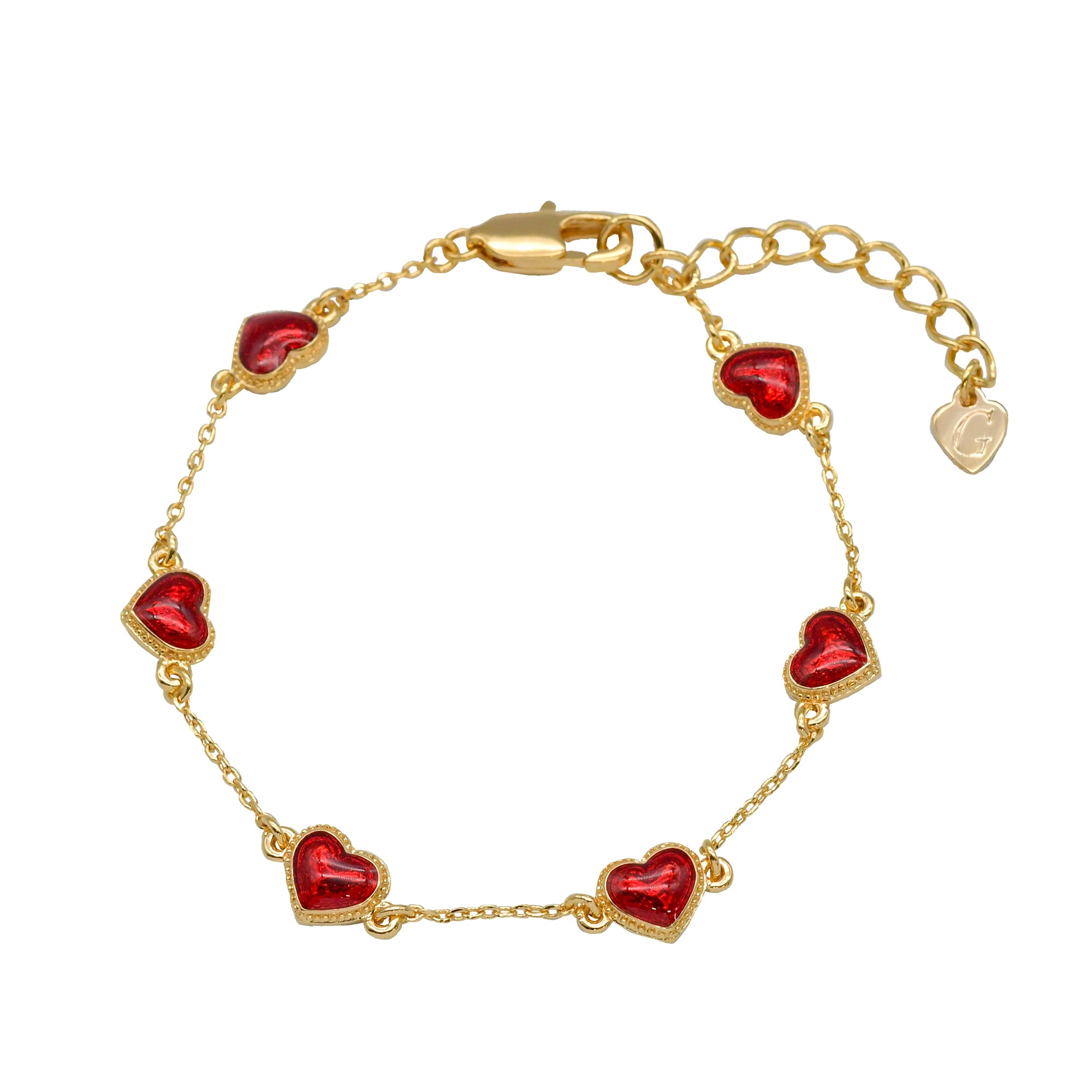 ポップハート レッド ブレスレット