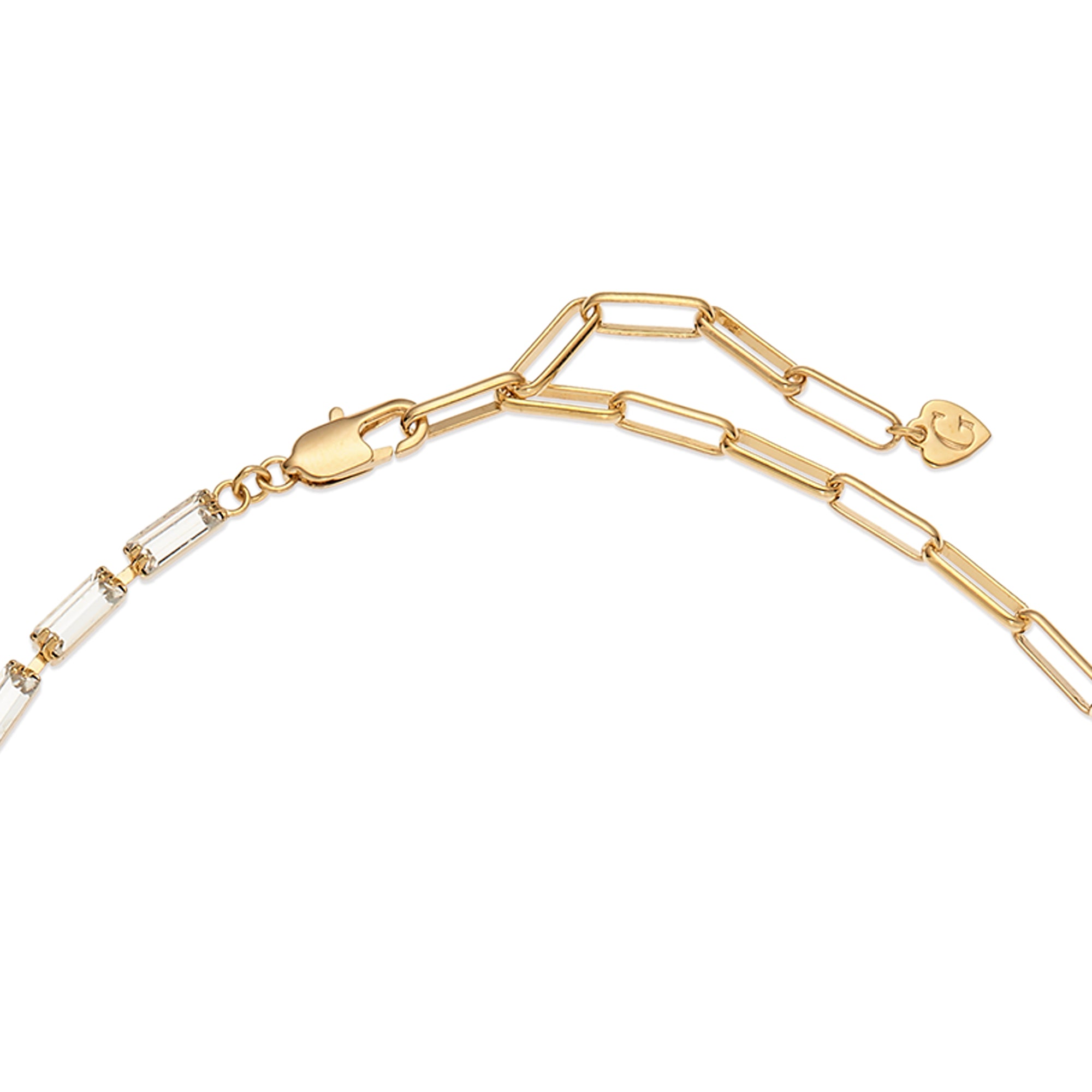 クリスタルチェーン スクエア ネックレス